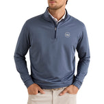 Peter Millar Perth Mélange Performance Quarter-Zip - Navy
