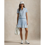 RLX Ralph Lauren Women's 4 -Way Stretch Pleated Golf Skort - Cold Spring/Ceramic White