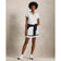 RLX Ralph Lauren Women's 4 -Way Stretch Pleated Golf Skort - Ceramic White/Navy