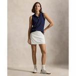 RLX Ralph Lauren 女式巡回表演无袖高尔夫 Polo 衫 - 精致海军蓝