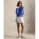 Pullover Golf Campuran Kapas 2/48 RLX Ralph Lauren Wanita - Kabus Biru/Percikan putih