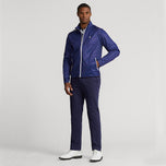 RLX Ralph Lauren Stratus Plaid Water -Repellent Full Zip Golf Jacket - French Navy Glen Plaid