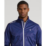 RLX Ralph Lauren Stratus Plaid Water -Repellent Full Zip Golf Jacket - French Navy Glen Plaid