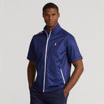 RLX Ralph Lauren Stratus Plaid Water -Repellent Full Zip Golf Jacket - French Navy Glen Plaid