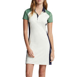 RLX RALPH LAUREN WORM WOLD WOLD DENGAN Pakaian Golf Polo - Krim Chic/Keletihan Multi