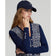 RLX Ralph Lauren Wanita V -Neck Wool Blend Golf Cardigan - Perancis Tentera Laut Multi