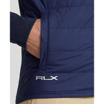 Rlx ralph lauren full zip fine gauge terry jacket - medieval blue heather