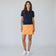 RLX Ralph Lauren Women's Tour Pique Crochet Collar Golf Polo Shirt - Refined Navy Multi