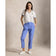 RLX Ralph Lauren 女式 5 口袋弹力斜纹布高尔夫裤 - 蓝雾色