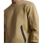 RLX Ralph Lauren New York CG Energy Fleece Golf Crew - Klasikong Khaki