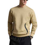 RLX Ralph Lauren New York CG Energy Fleece Golf Crew - Klasikong Khaki