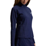 Jaket Golf Berzip Penuh Kabel Aktif Wanita RLX Ralph Lauren - Tentera Laut Berhaluan