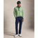 Pemandu RLX Ralph Lauren Luz Perf Jersey 1/4 Zip Golf Midlayer - Pedalaman Green Heather