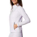 Golftini Women ay maging isang atleta ng golf jacket - puti