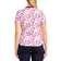 Nivo Women's Lynda Mock Neck Golf Shirt - White / Pink