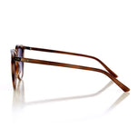 Hs eyewear frankie - makintab na milky / milky light brown demi