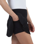 Skort Golf Mesh 13 "IBKUL Wanita - Hitam