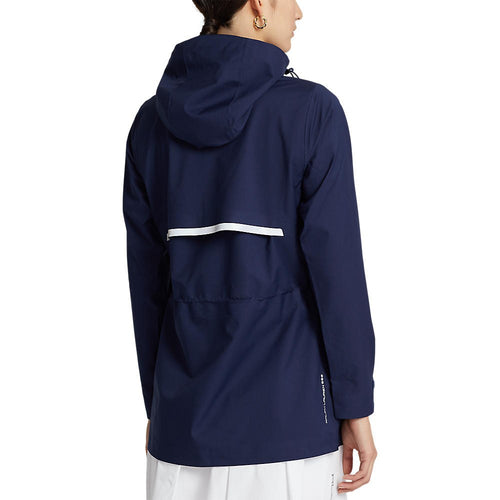 RLX Ralph Lauren Women's Deluge Water Repellent Hooded Jacket - French Navy