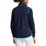 RLX Ralph Lauren Wanita Tech Terry Full Zip Golf Vest - Tentera Laut Perancis/Cruise Green