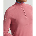 RLX Ralph Lauren Women's Coolmax 1/4 Zip Pullover - Desert Pink/Hatteras Blue