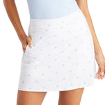G/Fore Women's Mini Stars Tech Jersey A -Line Golf Skort - Snow