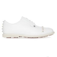 G/Fore Gallivanter Leather Stud Cap Cap Golf Shoes - Stone
