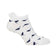 Glenmuir Women's Eugenie patterned golf medyas - puti/navy flags