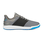 Puma Ignite抬高无尖的宽阔男士高尔夫球鞋 - 安静的阴影/ puma黑色