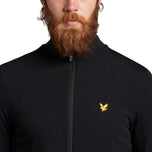 Lyle＆Scott高尔夫挡风玻璃1/2 ZIP MIDLAYER-喷气黑色