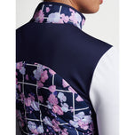 Jaket Golf Bertahan Air Hibrid Wanita Peter Millar - Floral Berkelah Tentera Laut