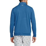 Puma AP Cloudspun Castle Golf Quarter -Zip - Lake Blue Heather