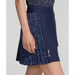 Rlx ralph lauren women's side pleated target skort 17 " - French Navy Summer Night Stars
