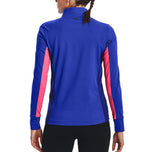 Under Armor Women's Storm Mid -Layer Golf 1/2 Zip - Versa Blue/Pink Punk