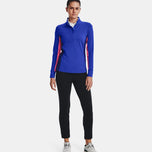 Under Armor Women's Storm Mid -Layer Golf 1/2 Zip - Versa Blue/Pink Punk