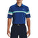 Baju Polo Golf Colourblock Under Armor - Blue Mirage White/Glacier Blue