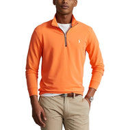 Prestasi polo Ralph Lauren Fine Gauge Terry Half Zip - Peach Klasik