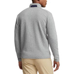 Rlx ralph lauren quilted double knit 1/4 zip - bakal